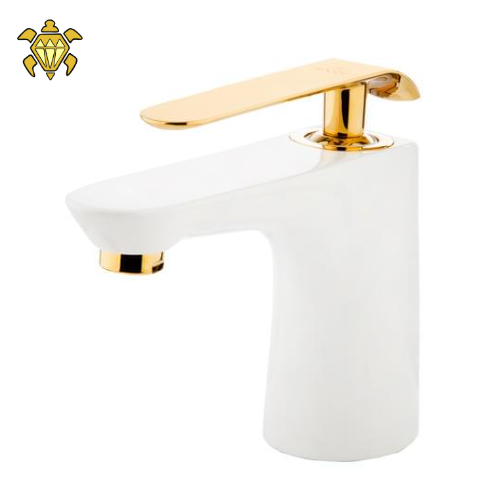 Phino White-Gold Rudex Tap Model  Ariyatas company provides the best quality raw materials and taps at the best price. you can click here to see other products and buy taps on our site. Stunning quality: Ariyatas is making high-quality taps because of its professional and skilled workers in manufacturing and design. Our company uses the latest manufacturing machines and systems from design to assembling.